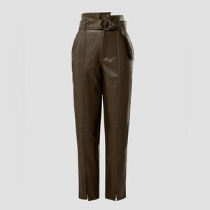 Marissa Webb x RTR Olive Split Hem Pants in Olive Green, 4